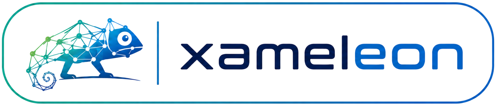 Xameleon logo with outline