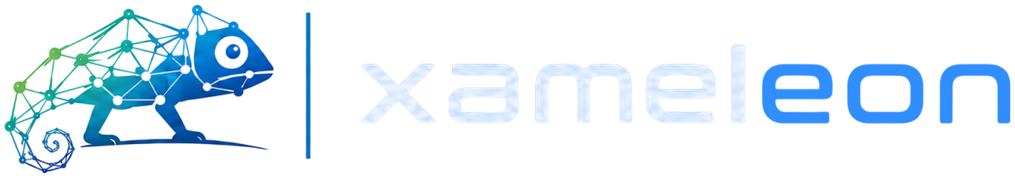 Xameleon logo for dark backgrounds